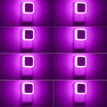 LED plug-in night light set with dusk-to-dawn automatic lighting