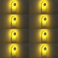 Warm LED plug-in night light set with dusk-to-dawn sensor