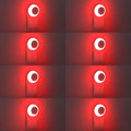 Warm LED plug-in night light set with dusk-to-dawn sensor