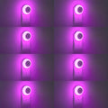 Warm LED plug-in night light set with dusk-to-dawn sensor