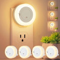 Dimmable LED night light two-pack with dusk-to-dawn sensor