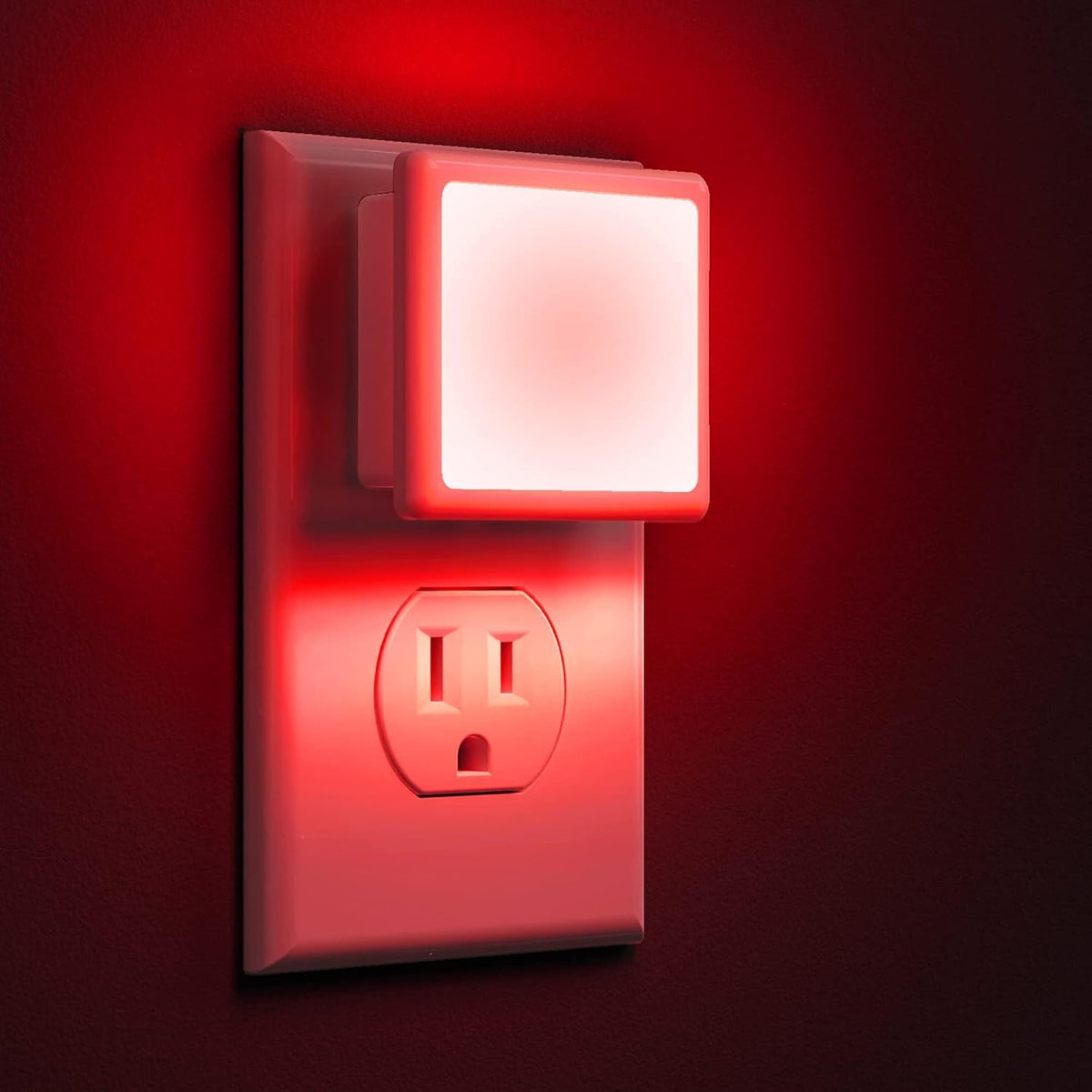 Non-dimmable LED night light two-pack with automatic dusk-to-dawn sensor