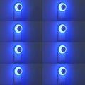 Warm LED plug-in night light set with dusk-to-dawn sensor