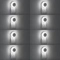 Warm LED plug-in night light set with dusk-to-dawn sensor