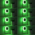 LED plug-in night light set with dusk-to-dawn automatic lighting