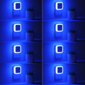 LED plug-in night light set with dusk-to-dawn automatic lighting