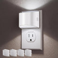 Adjustable-brightness plug-in night light two-pack with dusk-to-dawn sensor