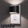 Adjustable-brightness plug-in night light two-pack with dusk-to-dawn sensor